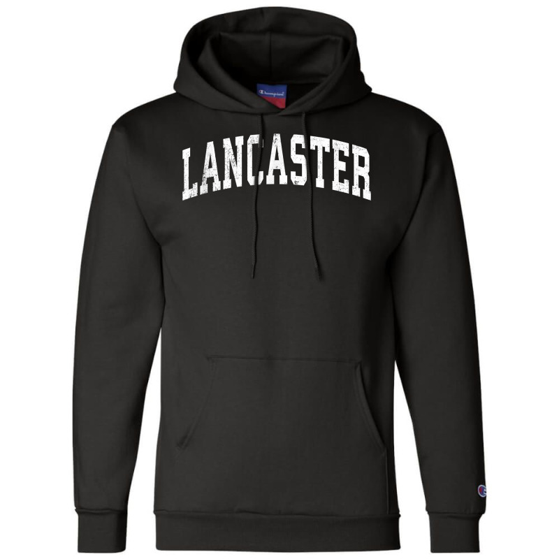 Lancaster California Ca Vintage Varsity Sports Text T Shirt Champion Hoodie | Artistshot