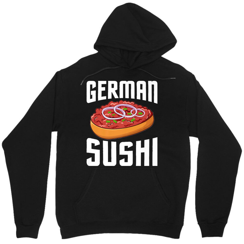 76.german Sushi  German Sushi Mett Chopped Minced Meat Minced Premium Unisex Hoodie by LisaMarieRangel | Artistshot