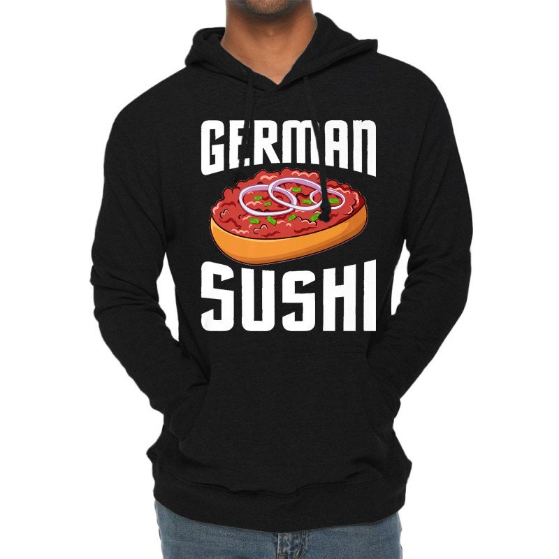 76.german Sushi  German Sushi Mett Chopped Minced Meat Minced Premium Lightweight Hoodie by LisaMarieRangel | Artistshot