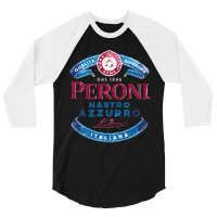 Peroni Nastro Azzurro Italy Classic 3/4 Sleeve Shirt | Artistshot