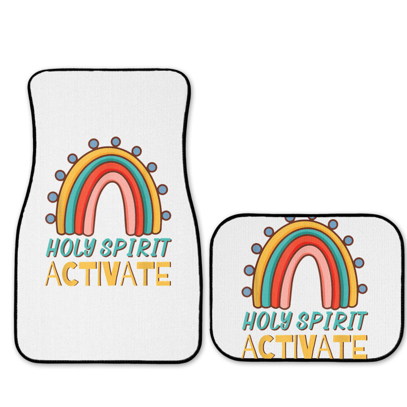 Holy Spirit Activate   Funny Christian Religious T Shirt Full Set Car Mats | Artistshot