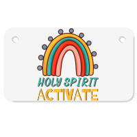 Holy Spirit Activate   Funny Christian Religious T Shirt Motorcycle License Plate | Artistshot