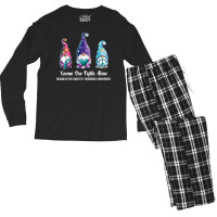 Gnome One Fights Alone Dissociative Identity Disorder T Shirt Men's Long Sleeve Pajama Set | Artistshot