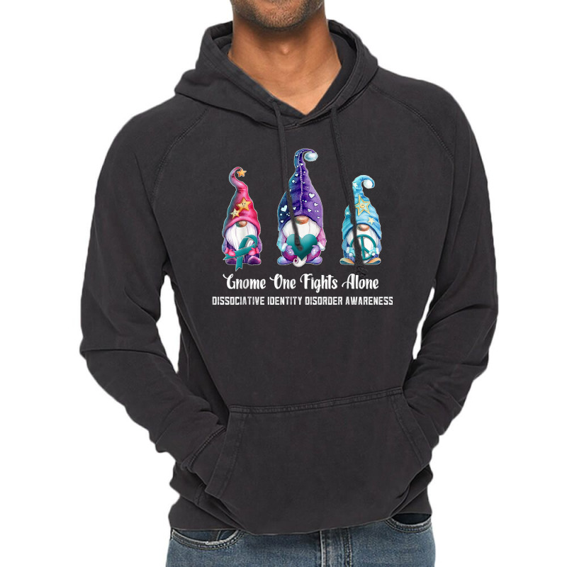 Gnome One Fights Alone Dissociative Identity Disorder T Shirt Vintage Hoodie | Artistshot