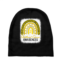 Childhood Cancer Awareness Hope Support Strong Warrior T Shirt Baby Beanies | Artistshot