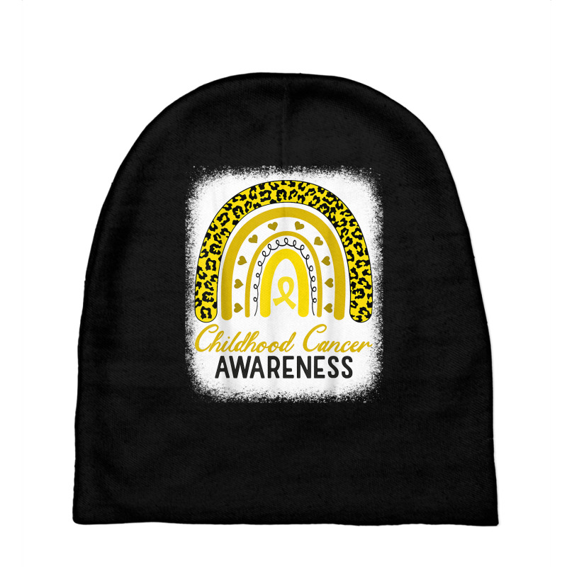 Childhood Cancer Awareness Hope Support Strong Warrior T Shirt Baby Beanies | Artistshot