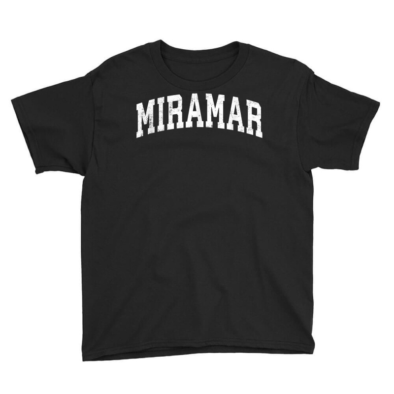 Miramar Florida Fl Vintage Varsity Sports Text T Shirt Youth Tee | Artistshot