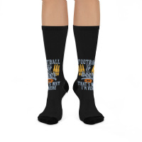 Football & Beer That's Why I'm Here For Coach And Dad Crew Socks | Artistshot