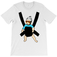 Womens Carlos   Hangover Baby With Sunglasses In A Strap V Neck T Shir T-shirt | Artistshot