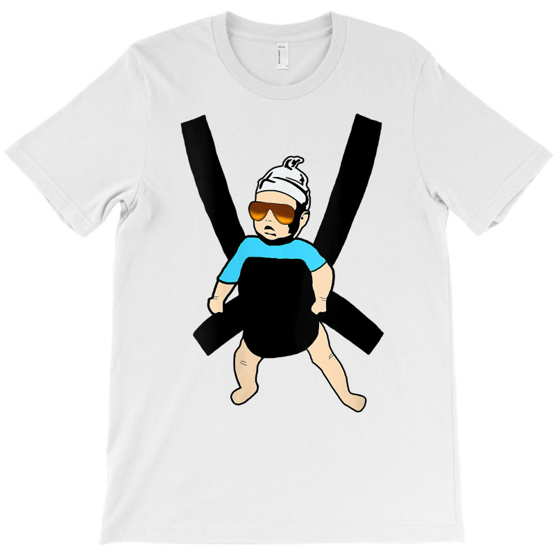 Womens Carlos   Hangover Baby With Sunglasses In A Strap V Neck T Shir T-shirt | Artistshot