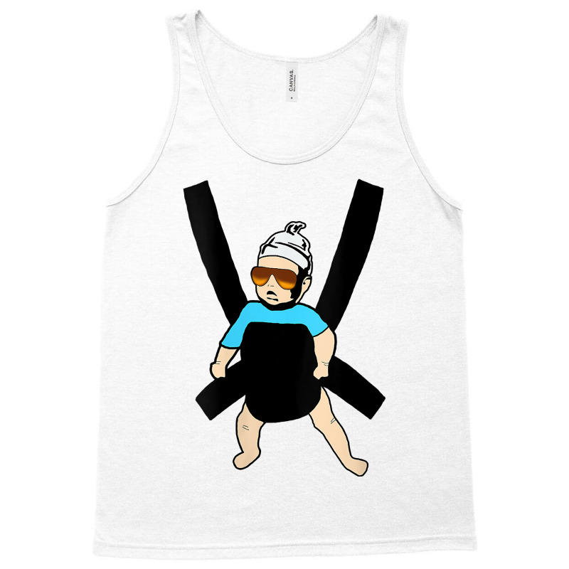 Womens Carlos   Hangover Baby With Sunglasses In A Strap V Neck T Shir Tank Top | Artistshot