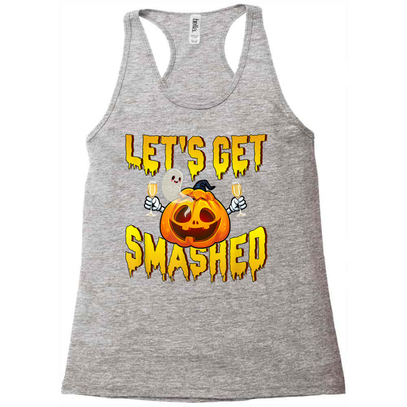 Men Lets Get Smashed Funny Pumpkin Halloween Costume T Shirt Racerback Tank by dubrayhecallezhd | Artistshot