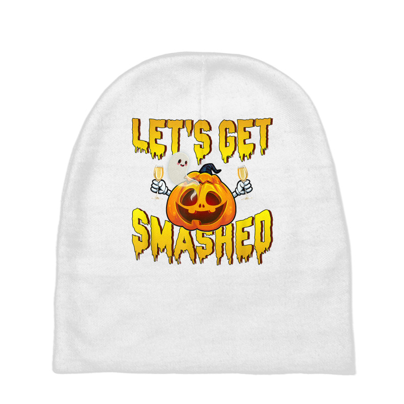 Men Lets Get Smashed Funny Pumpkin Halloween Costume T Shirt Baby Beanies by dubrayhecallezhd | Artistshot