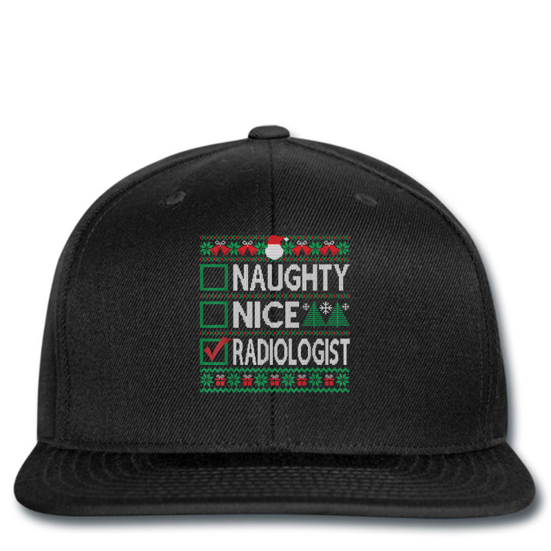 Naughty Nice Radiologist Christmas List Ugly Sweater T Shirt Printed hat by pilusoekyokeln | Artistshot