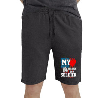 My Heart Belongs To A Soldier Shirt Us Military Soldier T Shirt Vintage Short | Artistshot