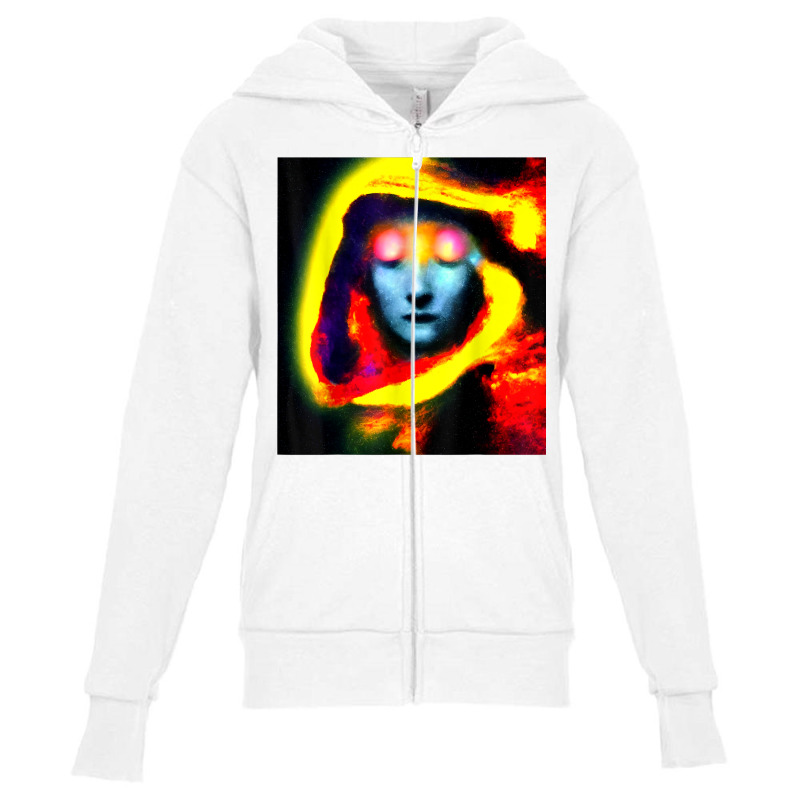 Mysterious Time Traveler Cyborg, Artificial Intelligence Art T Shirt Youth Zipper Hoodie by dubrayhecallezhd | Artistshot