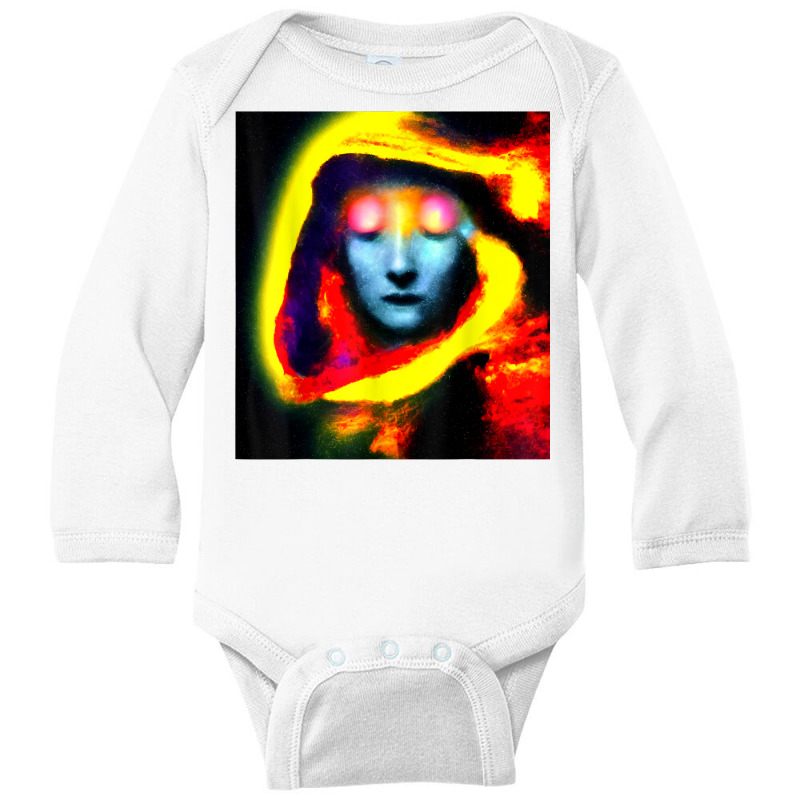 Mysterious Time Traveler Cyborg, Artificial Intelligence Art T Shirt Long Sleeve Baby Bodysuit by dubrayhecallezhd | Artistshot