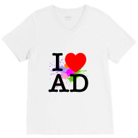 I Heart Ad (andorra) V-neck Tee | Artistshot