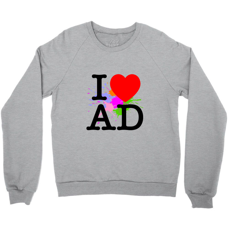 I Heart Ad (andorra) Crewneck Sweatshirt | Artistshot