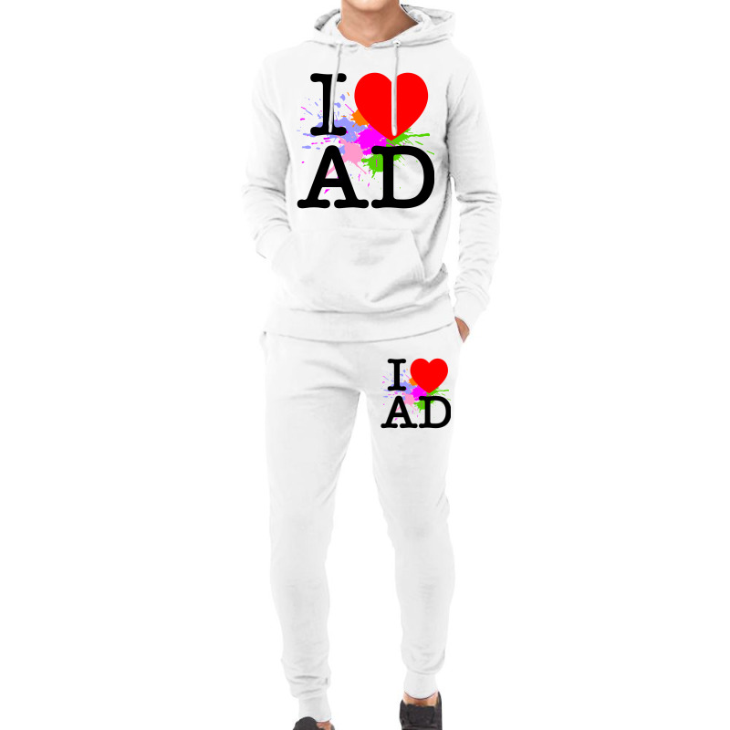 I Heart Ad (andorra) Hoodie & Jogger Set | Artistshot