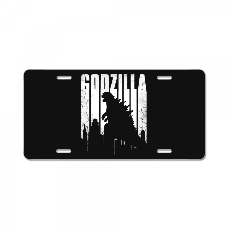 Godzilla  Vintage License Plate | Artistshot