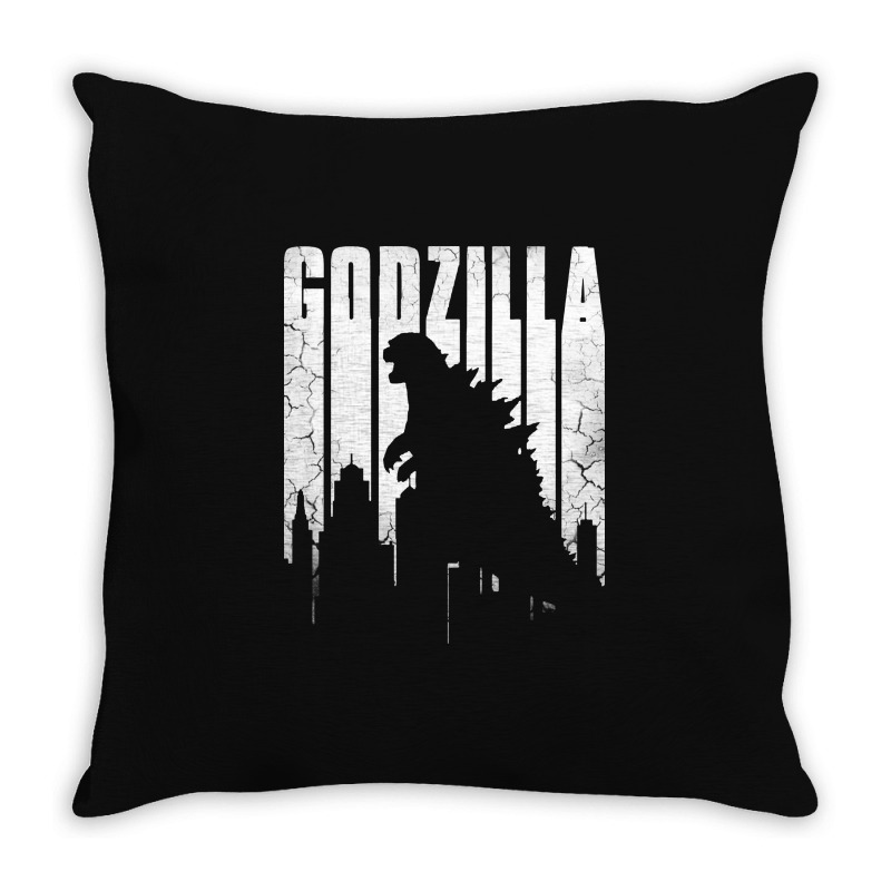 Godzilla  Vintage Throw Pillow | Artistshot