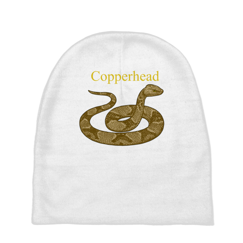 Copperhead Snake Venomous Pit Viper Long Sleeve T Shirt Baby Beanies | Artistshot