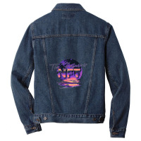 The Future Is Nft Non Fungible Token 80s Paradise   Non Fungible Token Men Denim Jacket | Artistshot