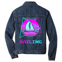 Retro Vintage Classic Sailing Sail Sailor T Shirt Men Denim Jacket | Artistshot