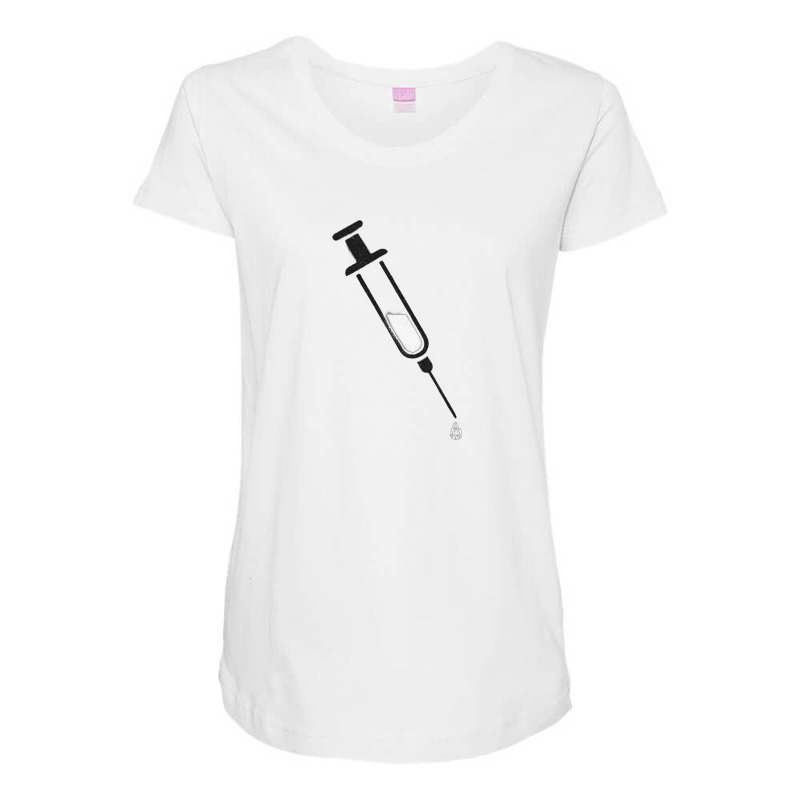 The Vaccine   Stay Home Stay Safe Maternity Scoop Neck T-shirt by loomcnultys | Artistshot