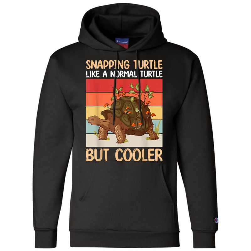 Snapping Turtle Like A Normal Turtle But Cooler  Sea Turtle T Shirt Champion Hoodie | Artistshot