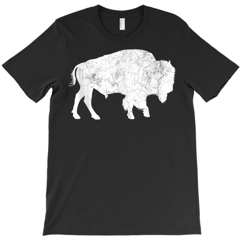 Distressed Buffalo Retro Bison Animal Lover Men Women Dad Tank Top T-shirt | Artistshot