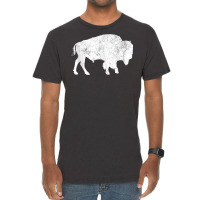 Distressed Buffalo Retro Bison Animal Lover Men Women Dad Tank Top Vintage T-shirt | Artistshot