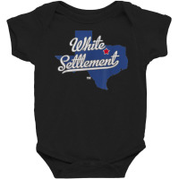 White Settlement Texas Tx Map T Shirt Baby Bodysuit | Artistshot