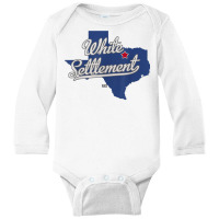 White Settlement Texas Tx Map T Shirt Long Sleeve Baby Bodysuit | Artistshot