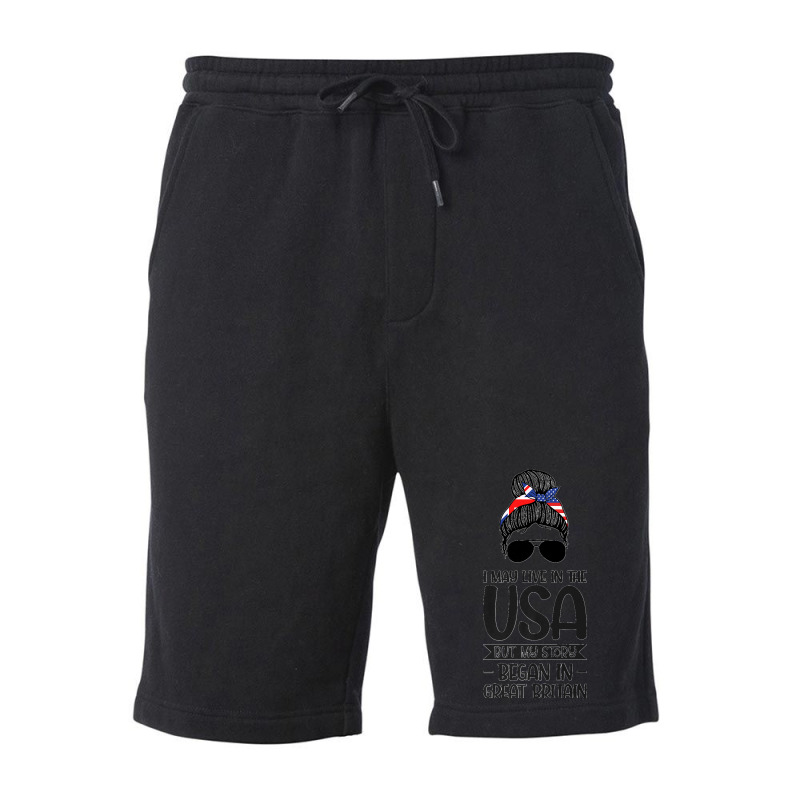 I May Live Usa Great Great Britain British Roots Premium Fleece Short | Artistshot