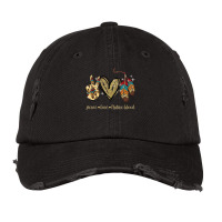 Peace Love Native Blood Native American Vintage Cap | Artistshot