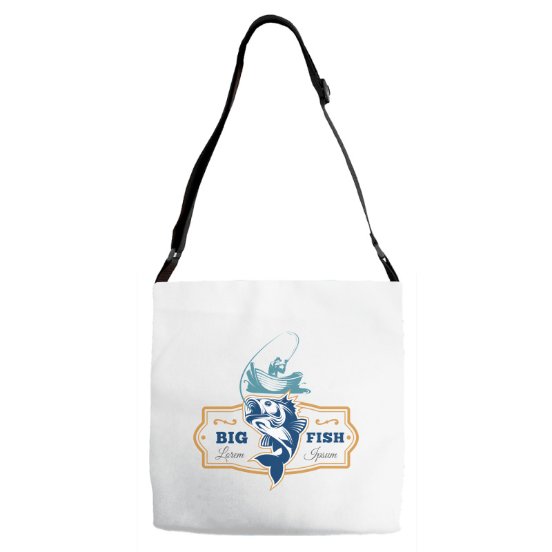 Big Fish Vector Adjustable Strap Totes by ZhannaArt | Artistshot