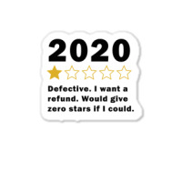 Funny 2020 1 Star Review  Very Bad  Social Distancing Long Sleeve T Sh Sticker | Artistshot