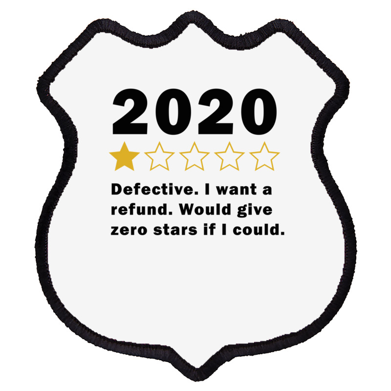 Funny 2020 1 Star Review  Very Bad  Social Distancing Long Sleeve T Sh Shield Patch | Artistshot