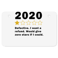 Funny 2020 1 Star Review  Very Bad  Social Distancing Long Sleeve T Sh Atv License Plate | Artistshot