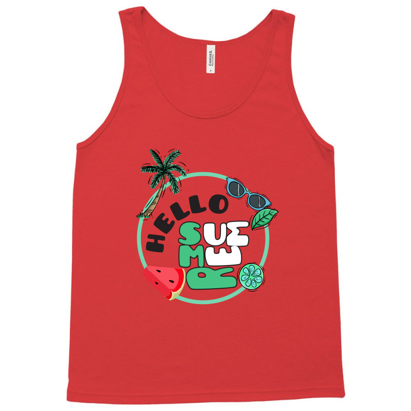 Hello Summer Tank Top by rardesign | Artistshot