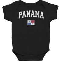 Panama T Shirt Vintage Sports Design Panamanian Flag Tee T Shirt Baby Bodysuit | Artistshot