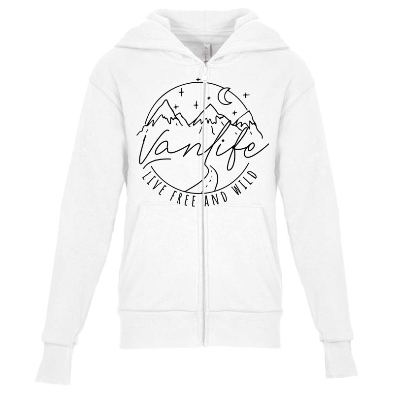 Van Life Essentials Van Dwellers Van Life Nomad Vandwelling T Shirt Youth Zipper Hoodie by cm-arts | Artistshot