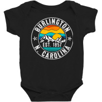 Retro 70s 80s Burlington North Carolina Nc T Shirt Baby Bodysuit | Artistshot