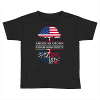 Womens American Grown With Panamanian Roots   Panama V Neck T Shirt Toddler T-shirt | Artistshot