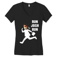 Josh Hawley Run Free Funny Josh Hawley Running Women's V-neck T-shirt | Artistshot