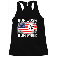 Josh Hawley Run Free Funny Josh Running Flag Us Run Josh Run Racerback Tank | Artistshot