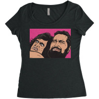 Samurai Cop Fight Scene Classic Women's Triblend Scoop T-shirt | Artistshot