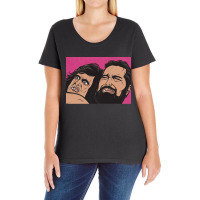 Samurai Cop Fight Scene Classic Ladies Curvy T-shirt | Artistshot